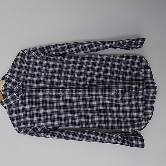 Dsquared Blue and White Plaid Made in Italy Button Down Shirt Size 48 - Picture 1 of 8